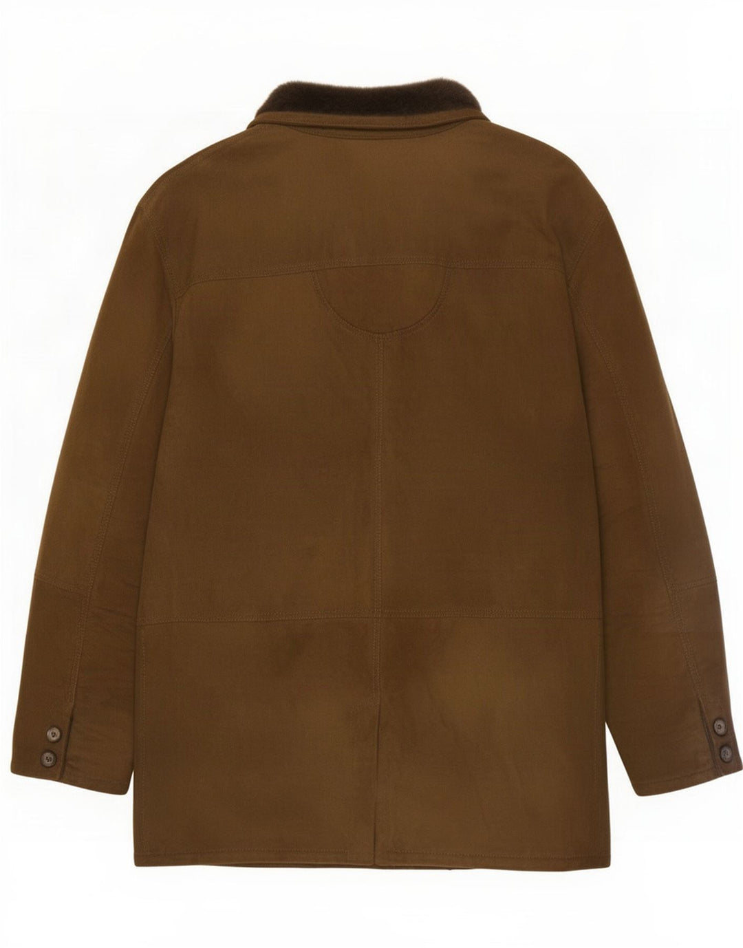 Vintage Herre Shearling Jacket IT 54 2XL Khaki