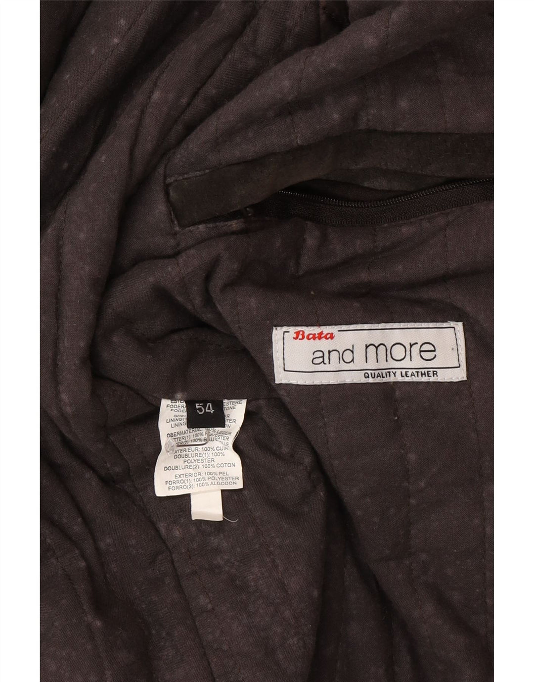 Bata and More Herre Ruskindsjakke IT 54 2XL Brunt Læder