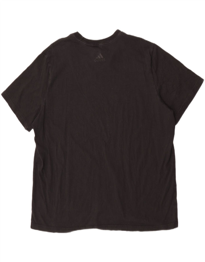 Adidas Herre Grafisk T-Shirt Top 2XL Sort Bomuld