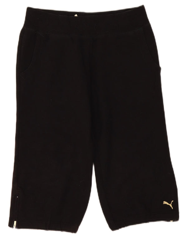 Puma Womens Bermuda Sports Shorts UK 8 Small Black Bomuld