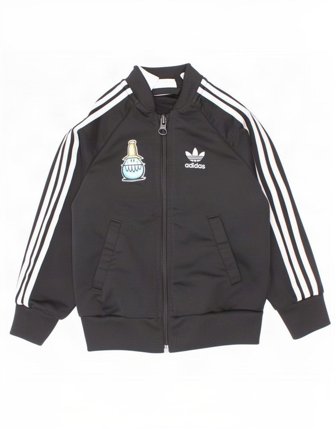 Adidas Baby Boys Grafisk træningsdragt topjakke 18-24 måneder sort polyester
