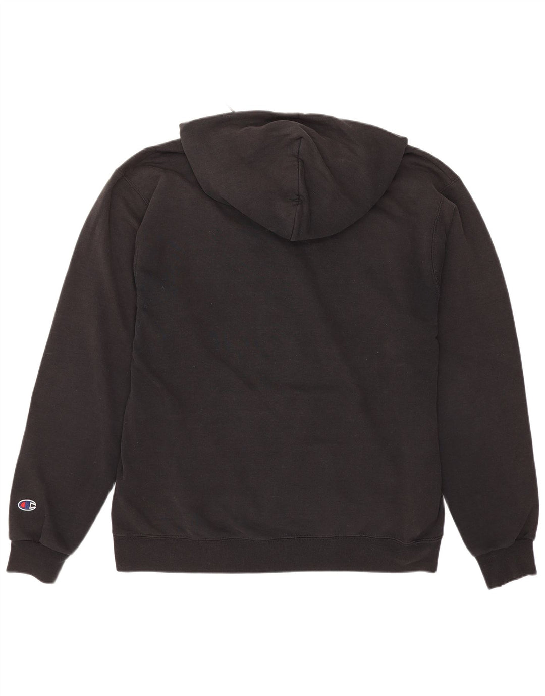 Champion Herre Grafisk Hoodie Jumper Large Sort