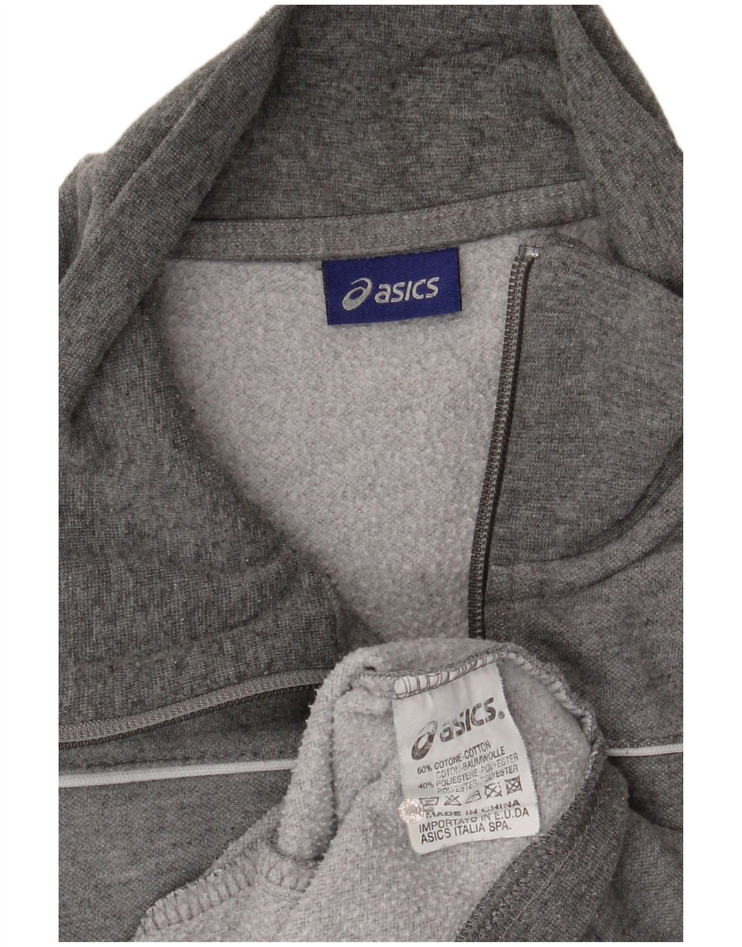 Asics Træningsdragt til mænd Topjakke Medium Grey Flecked Bomuld