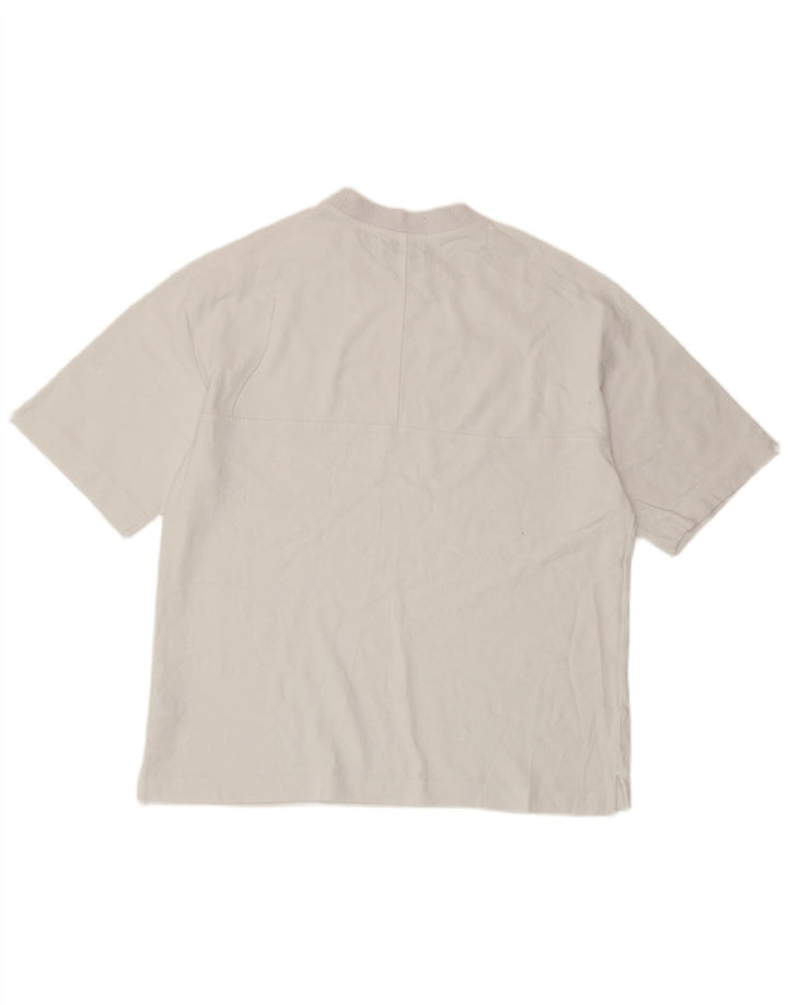 COS Herre Oversized T-Shirt Top Lille Hvid Bomuld