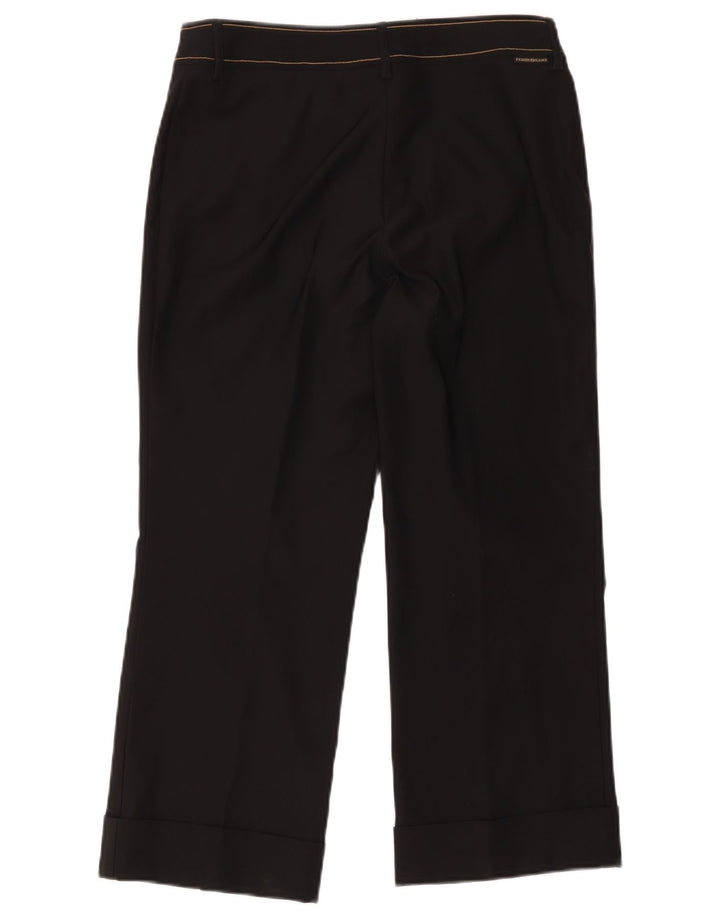Gianfranco Ferre Dame Cropped Trousers IT 40 Small W26 L24 Sort