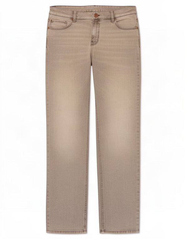 Marks & Spencer Dame Straight Jeans UK 16 Large W30 L29 Grå Bomuld