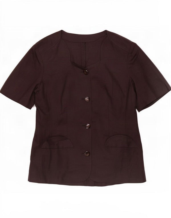 Carol Dame Kortærmet Regular Fit Cardigan Top IT 42 Medium Sort