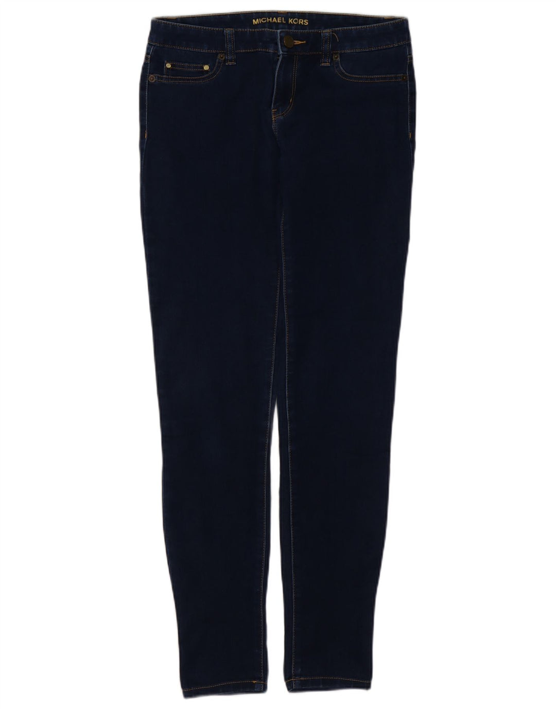 MICHAEL KORS Dame Skinny Jeans US 4 Small W27 L30 Marineblå Bomuld