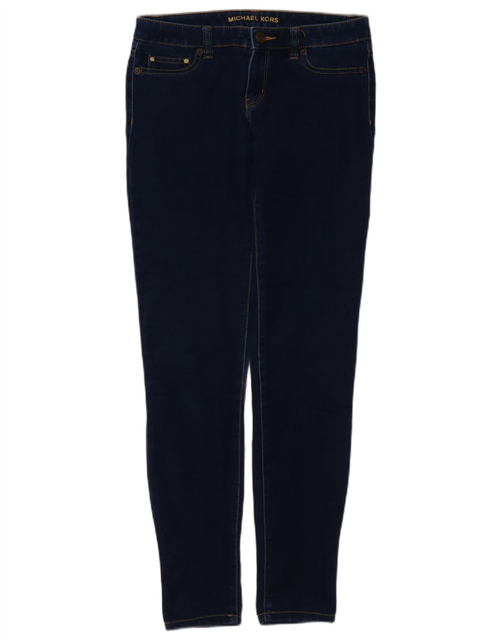 MICHAEL KORS Dame Skinny Jeans US 4 Small W27 L30 Marineblå Bomuld