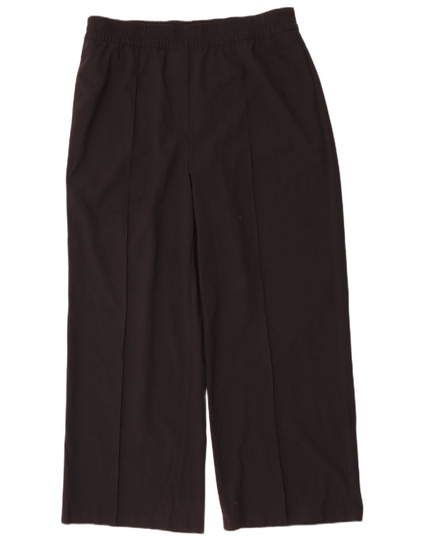 Marks & Spencer Chinobukser med brede ben til kvinder UK 18 XL W38 L31 Sort