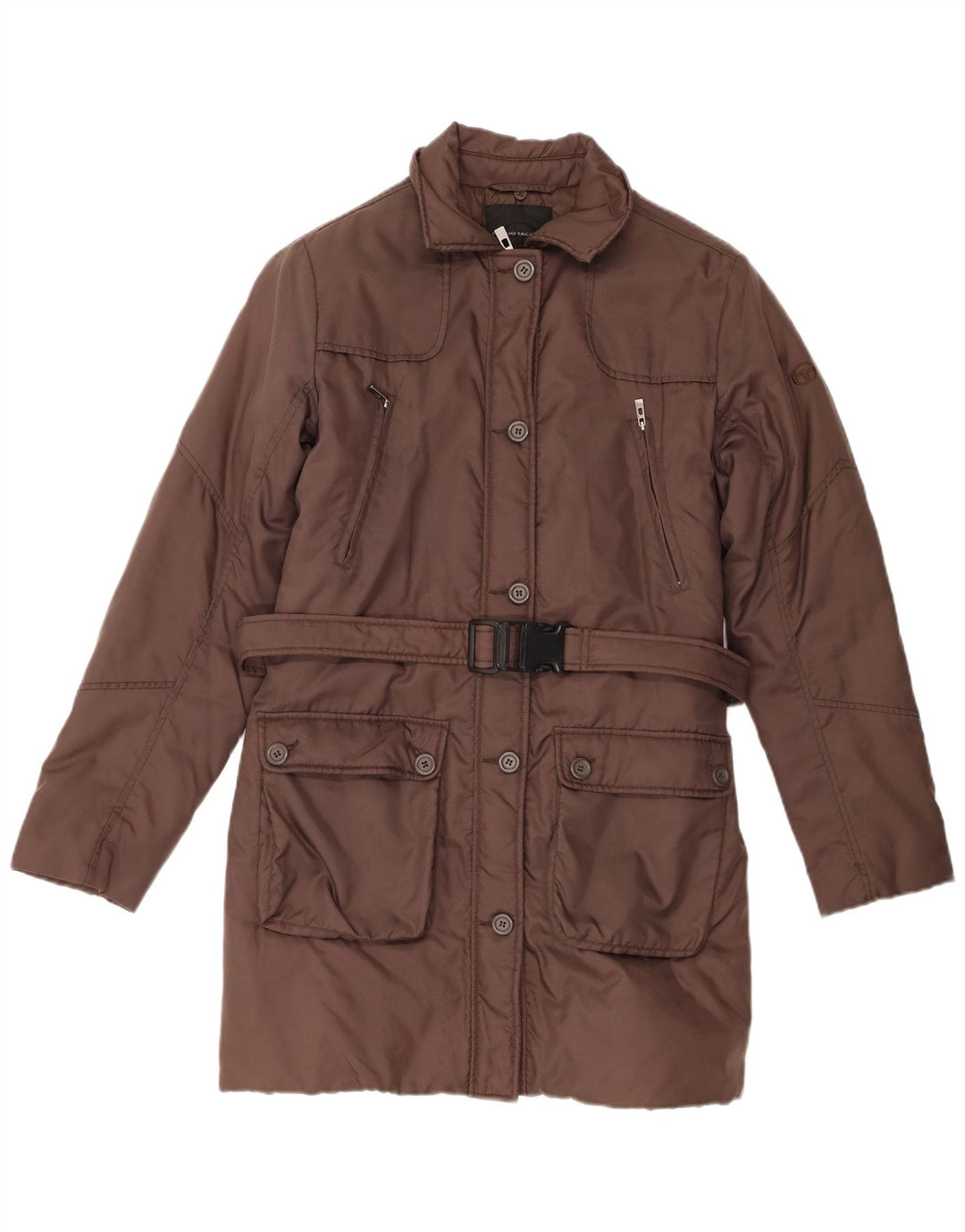 SERGIO TACCHINI Polstret frakke til kvinder UK 14 Medium Brun