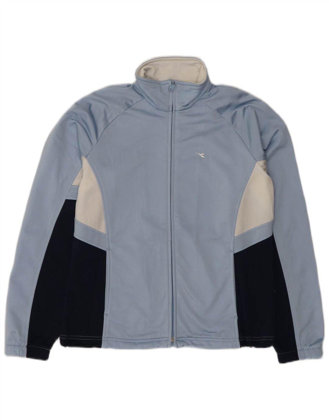 Diadora træningsdragt topjakke til kvinder Medium Blue Colourblock Polyester