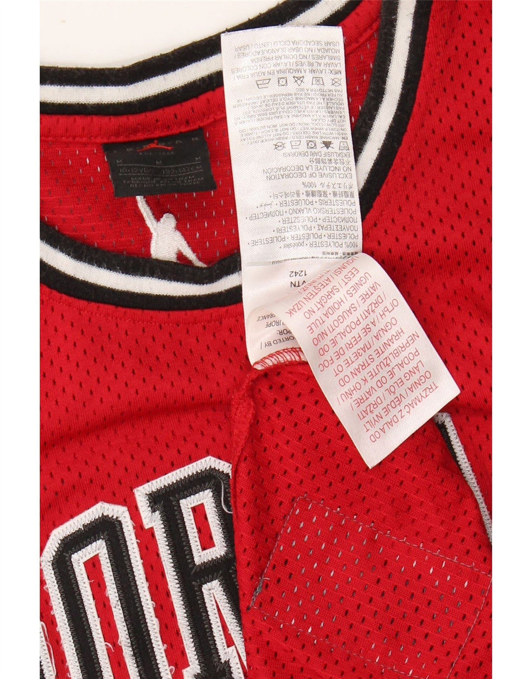 JORDAN Drenge Grafisk Vest Top 10-11 År Medium Rød Polyester