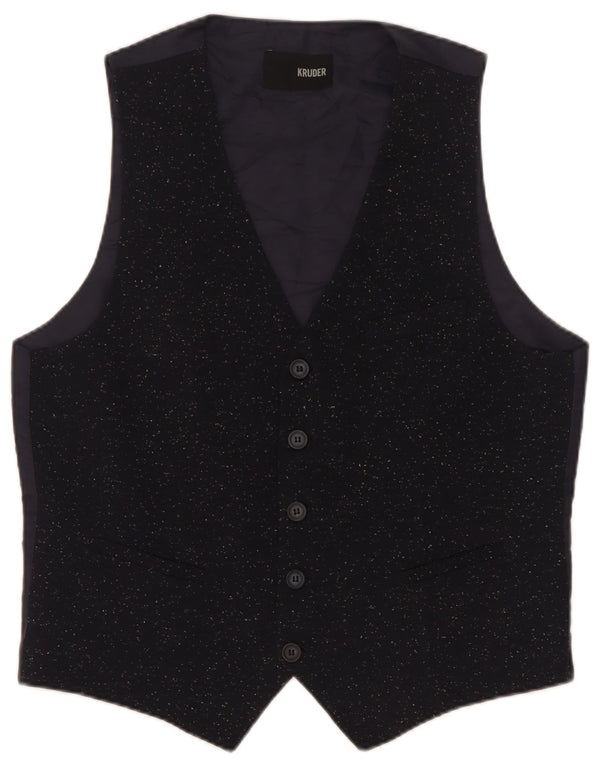 Kruder Herrevest IT 52 Large Navy Blue Flecked Polyester