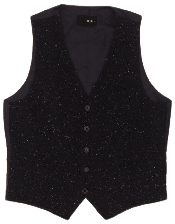 Kruder Herrevest IT 52 Large Navy Blue Flecked Polyester