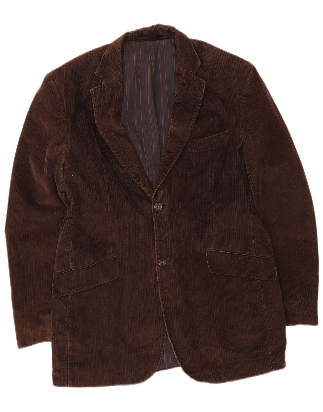 Marks & Spencer Herre 2-knaps Corduroy Blazer Jacket UK 38 Medium Brown