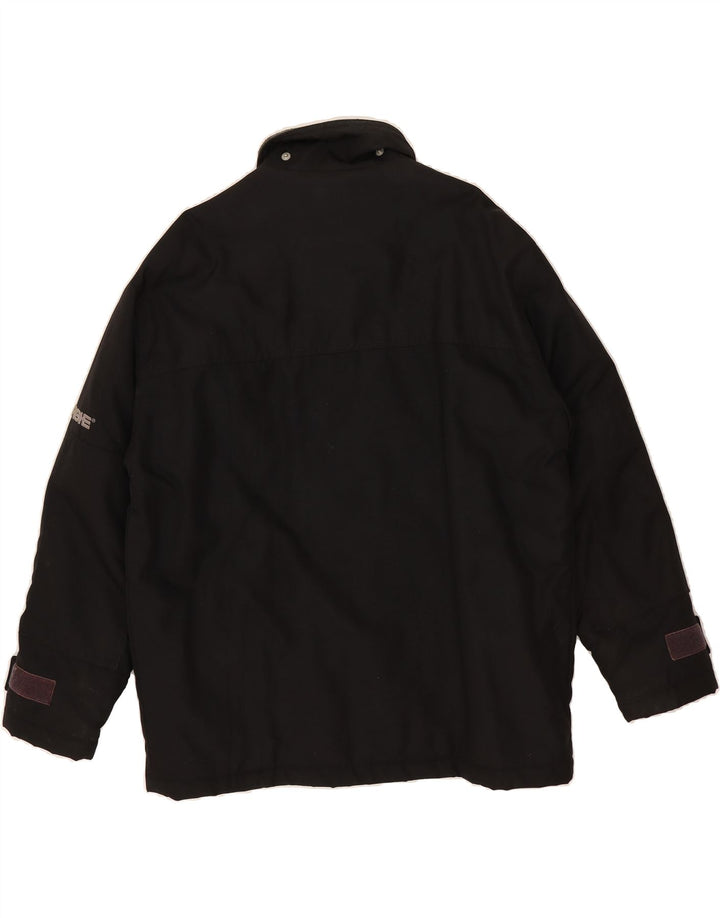 ENERGIE Mens Windbreaker Jacket UK 40 Large Black Polyamide Vintage Energie and Second-Hand Energie from Messina Hembry 