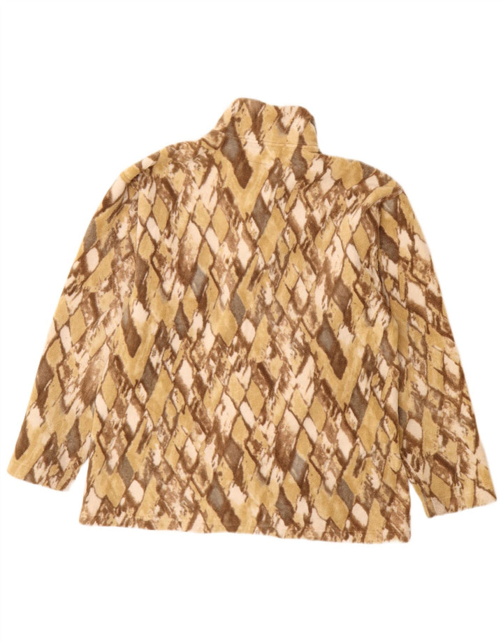 CONTE OF FLORENCE Fleecejakke til kvinder UK 16 Large Beige Argyle/Diamond