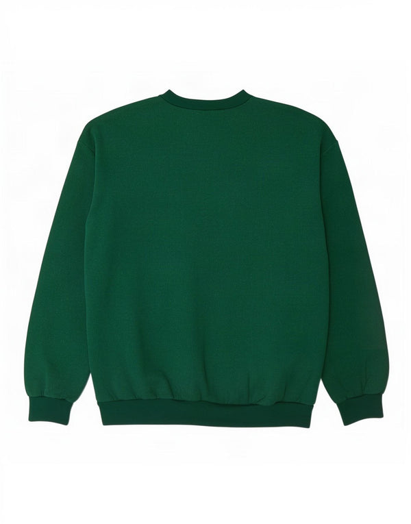 Vintage Herre Grafisk Sweatshirt Jumper XL Grøn Bomuld