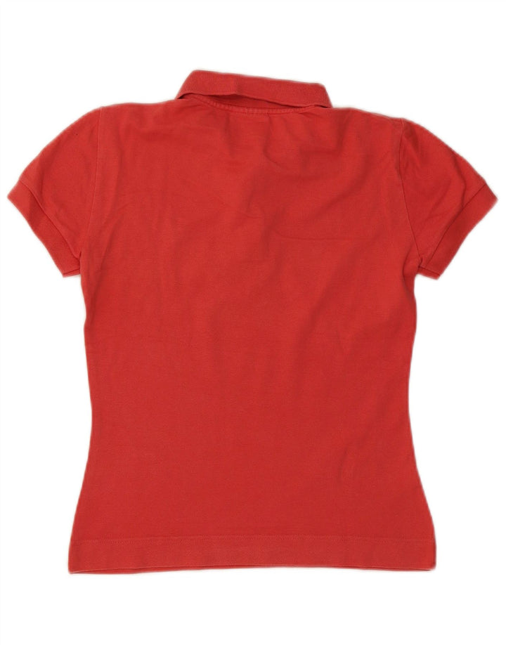 Lacoste Dame Polo Shirt Størrelse 38 Medium Rød Bomuld