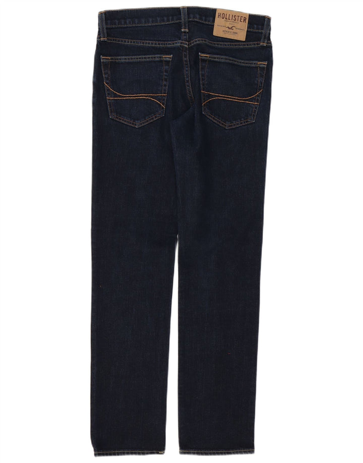 HOLLISTER Straight jeans til mænd W30 L30 Marineblå bomuld