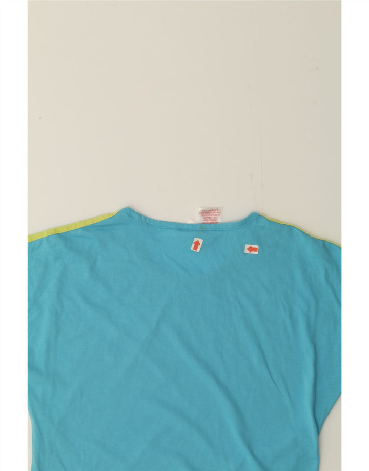 ADIDAS Boys T-Shirt Top 14-15 Years Blue Cotton Vintage Adidas and Second-Hand Adidas from Messina Hembry 