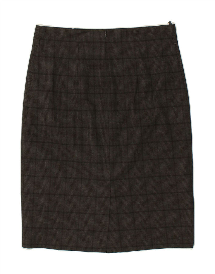 BENETTON Womens Pencil Skirt IT 44 Medium W30 Grey Check Polyester Vintage Benetton and Second-Hand Benetton from Messina Hembry 