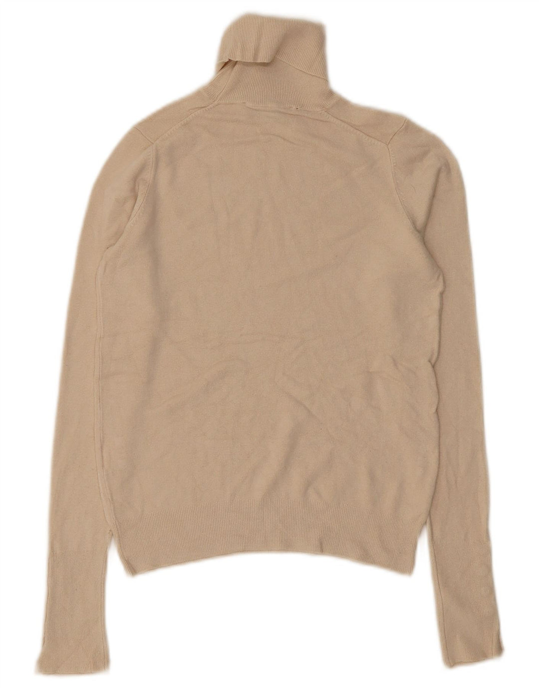Zara Dame Rullehals Sweater UK 10 Small Beige