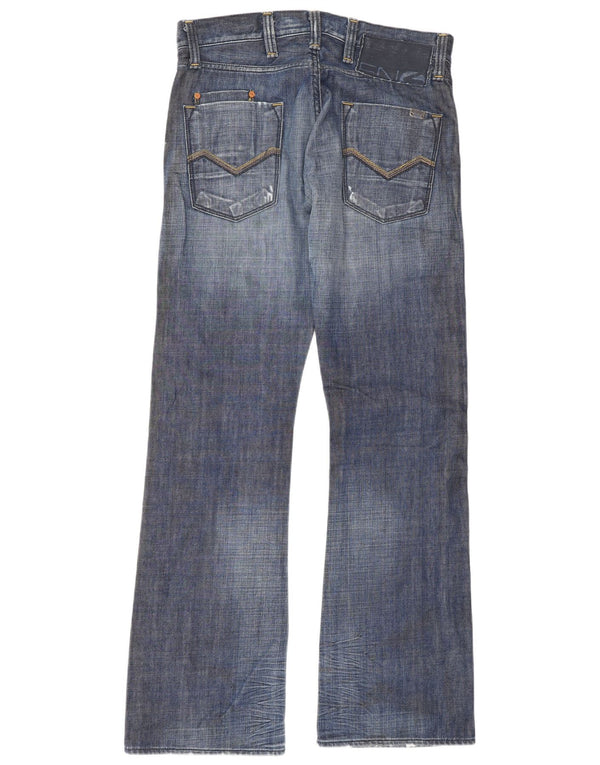 ENERGE Bootcut jeans til mænd W30 L34 blå bomuld