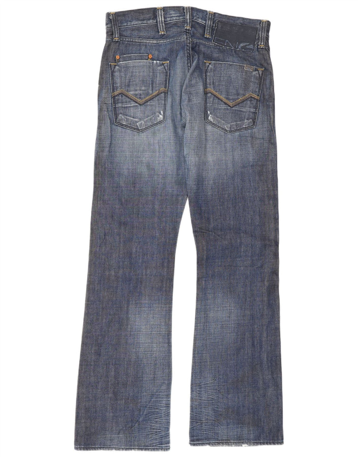 ENERGE Bootcut jeans til mænd W30 L34 blå bomuld