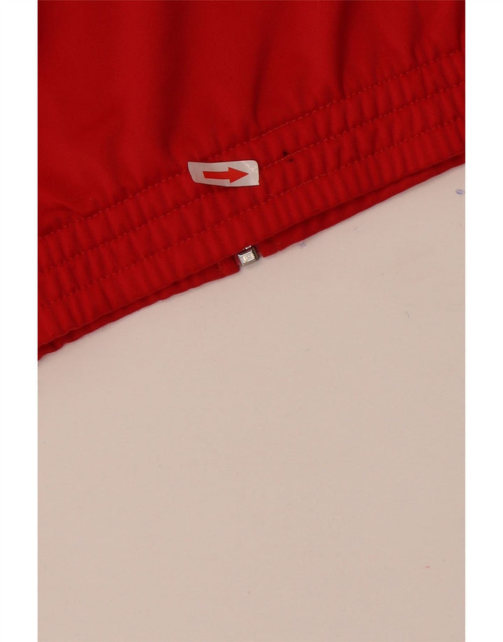Adidas Træningsdragt til mænd, topjakke UK 34/36 Small Red Colourblock Polyester