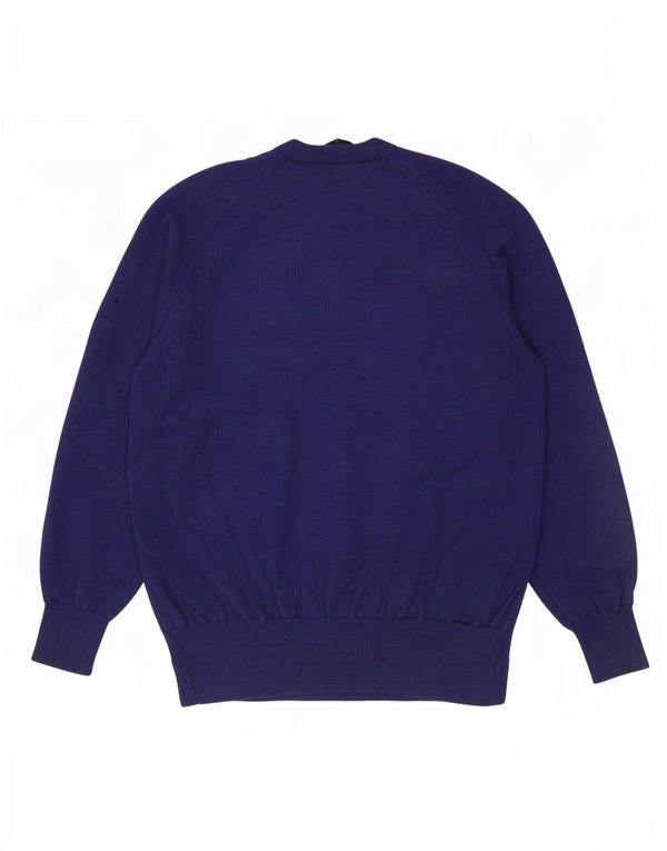 Fred Perry Herre V-hals sweater Stor marineblå uld
