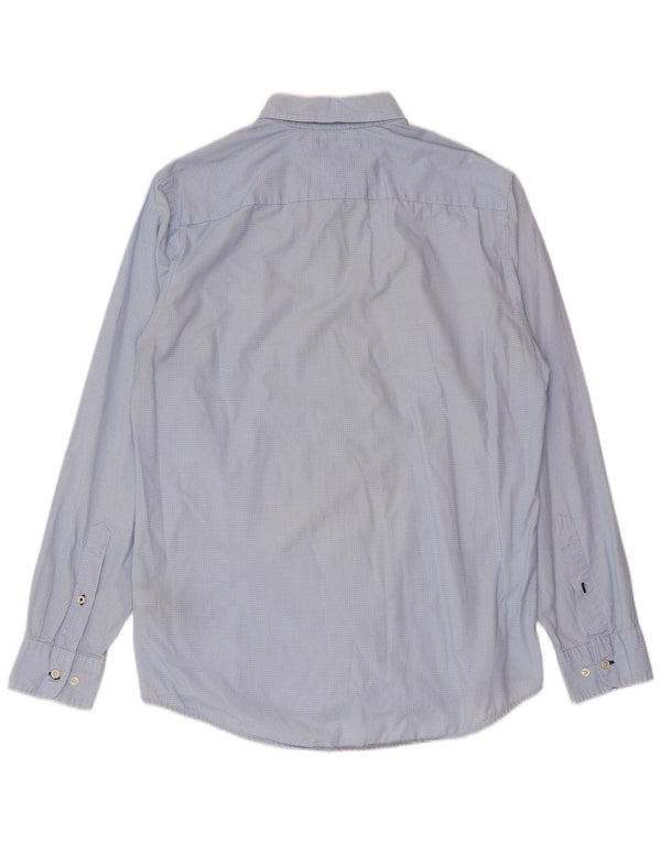 Tommy Hilfiger Herre Regular Fit skjorte Medium Blue Spotted Bomuld