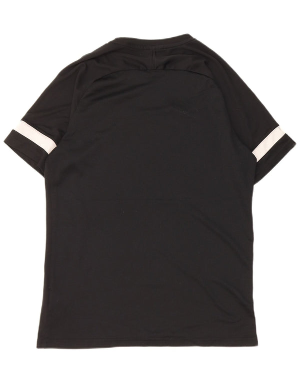 Nike Herre Dri Fit Grafisk T-Shirt Top Stor Sort Colourblock