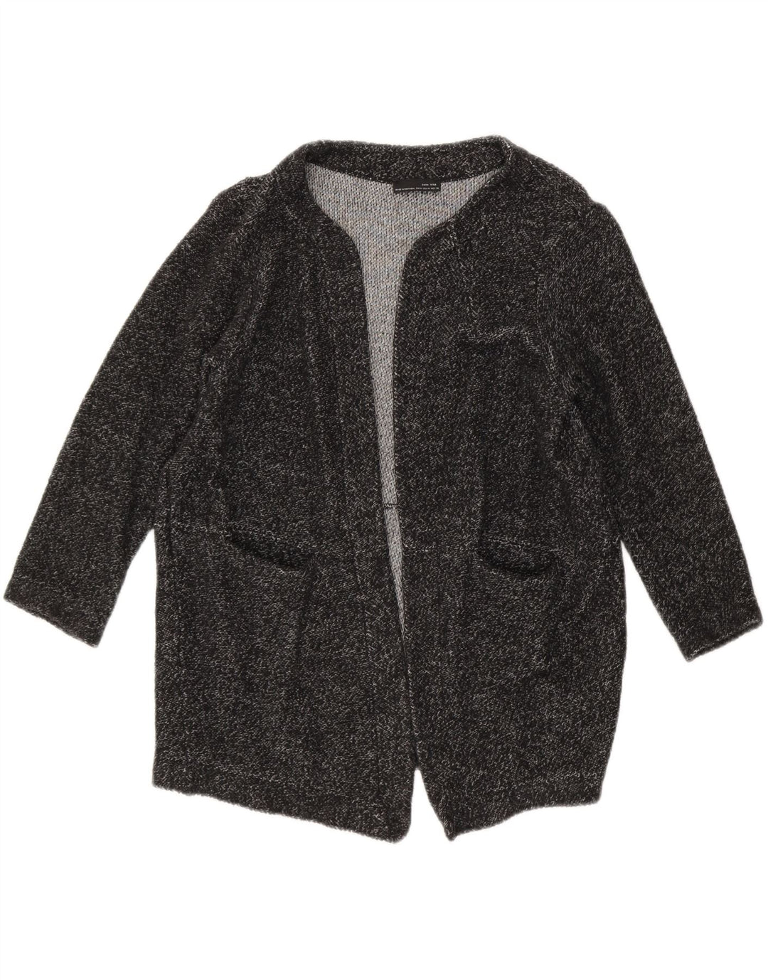 ZARA Womens Open Cardigan Sweater UK 14 Medium Grey Vintage Zara and Second-Hand Zara from Messina Hembry 