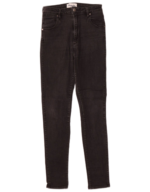Wrangler drenge skinny jeans med høj talje 9-10 år W28 L28 sort bomuld