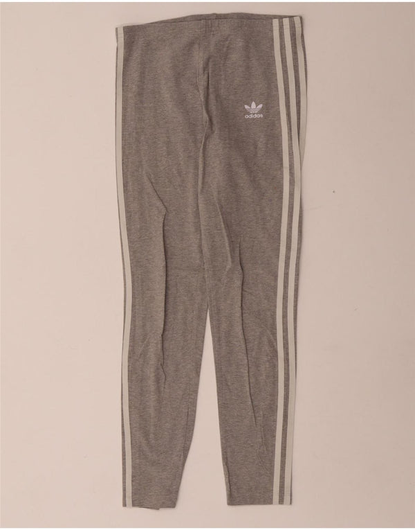 Adidas Pige Leggings 11-12 år Grå Flecked Bomuld