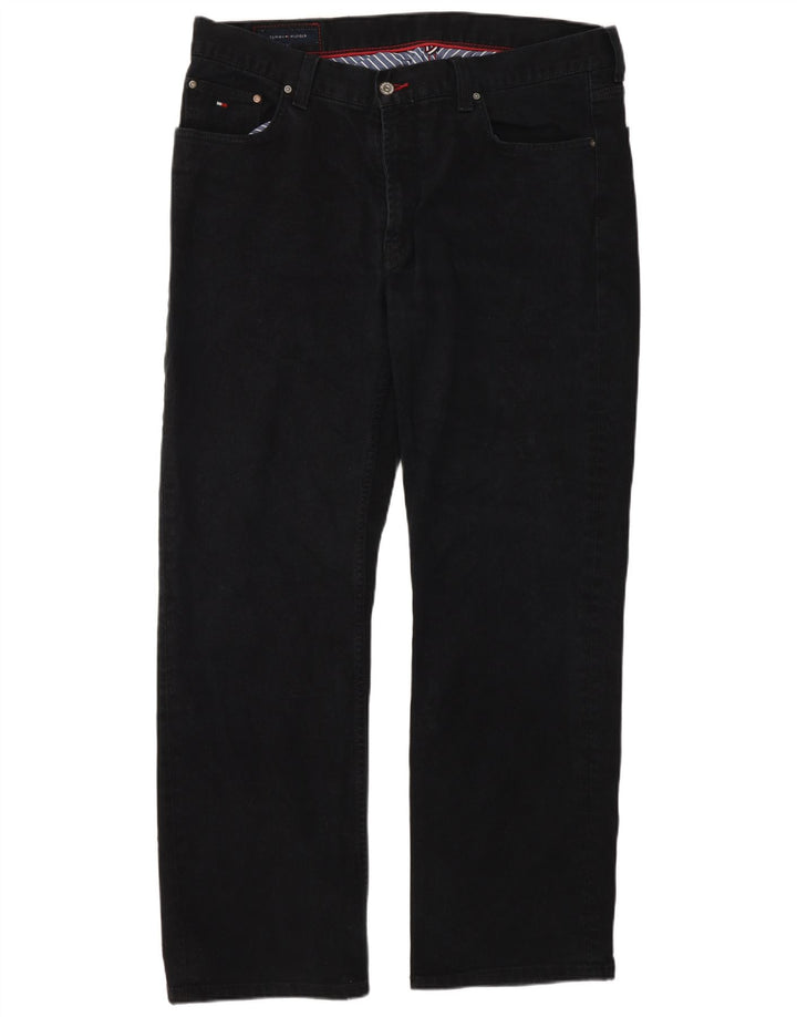 Tommy Hilfiger Straight Jeans til mænd W38 L32 Sort