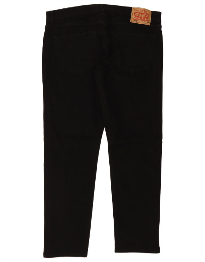 Levi's Herre 511 Slim Jeans W36 L29 Sort Bomuld