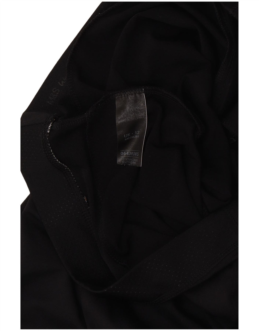 Marks & Spencer Træningsdragtsbukser til kvinder UK 12 Medium Sort Polyester