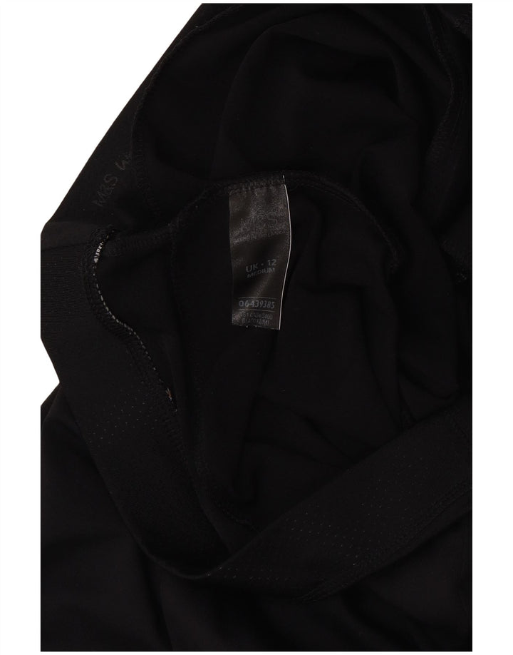 Marks & Spencer Træningsdragtsbukser til kvinder UK 12 Medium Sort Polyester