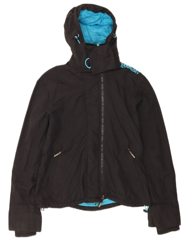 Superdry Graphic Windbreaker Jacket til kvinder UK 16 Large Black