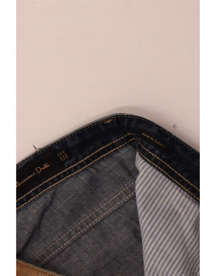 Massimo Dutti Herre Straight Jeans EU 48 XL W38 L28 Navy Blue