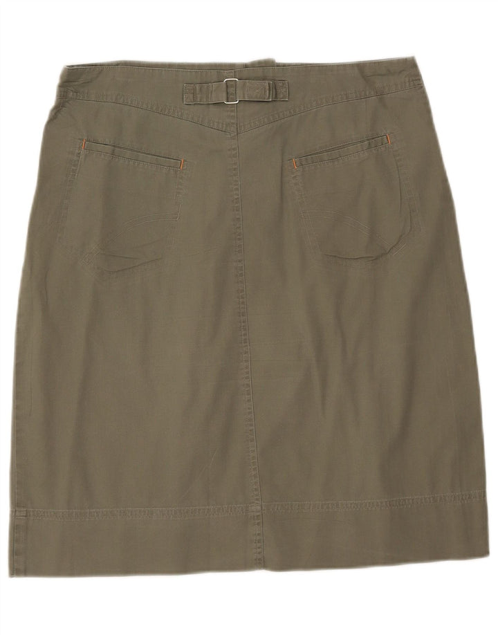 Awear A-line nederdel til kvinder US 14 XL W33 Grøn bomuld