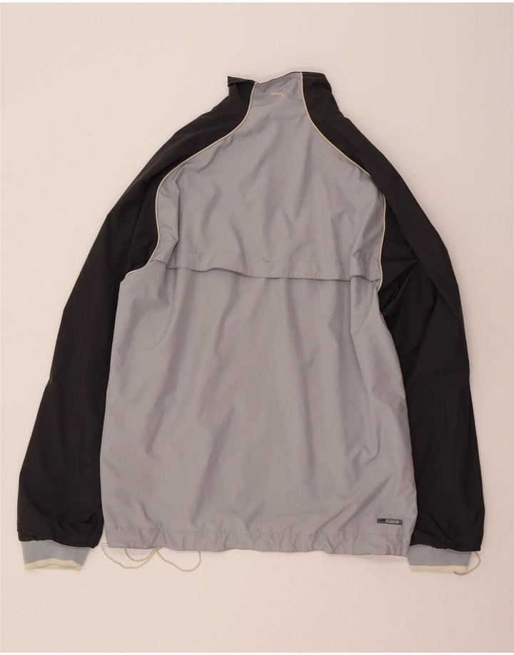 PUMA Træningsdragt til mænd, topjakke, stor grå farveblok