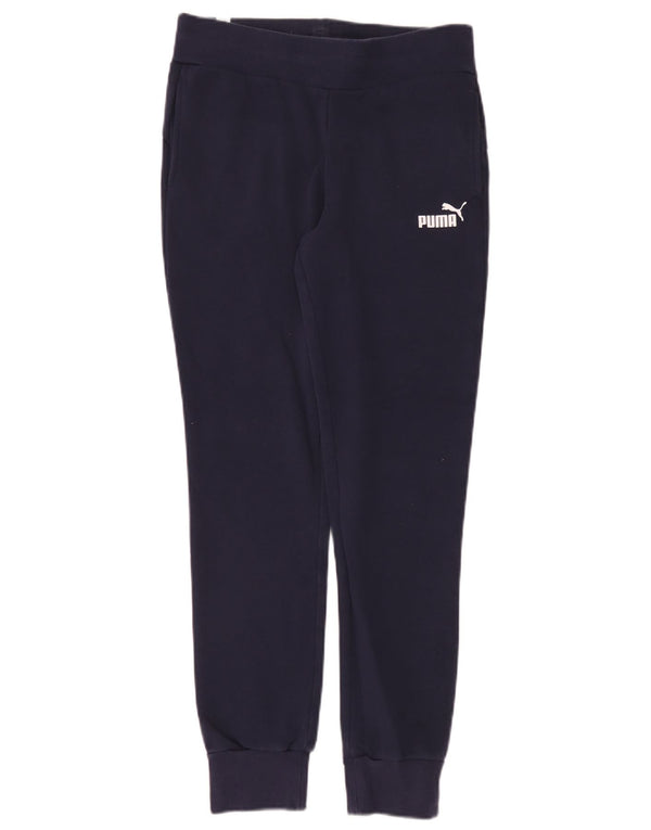 Puma træningsdragt til kvinder Joggers UK 10 Small Navy Blue Cotton