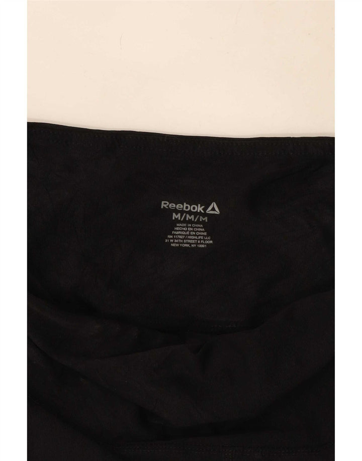 Reebok Grafiske Leggings til kvinder UK 12 Medium Sort