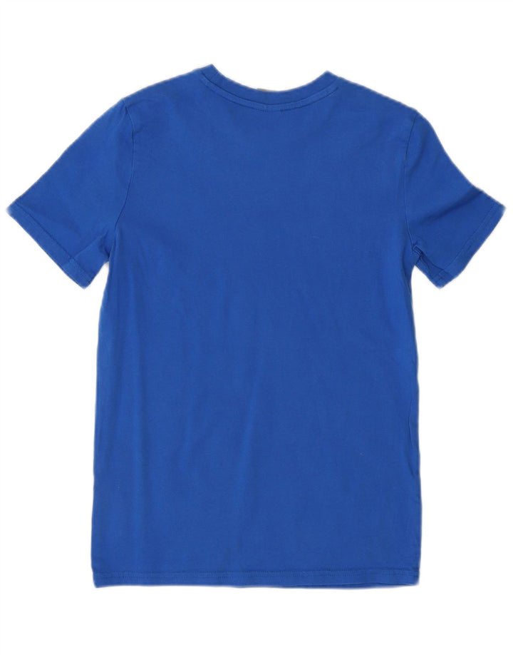PUMA drenge grafisk t-shirt top 10-11 år medium blå bomuld