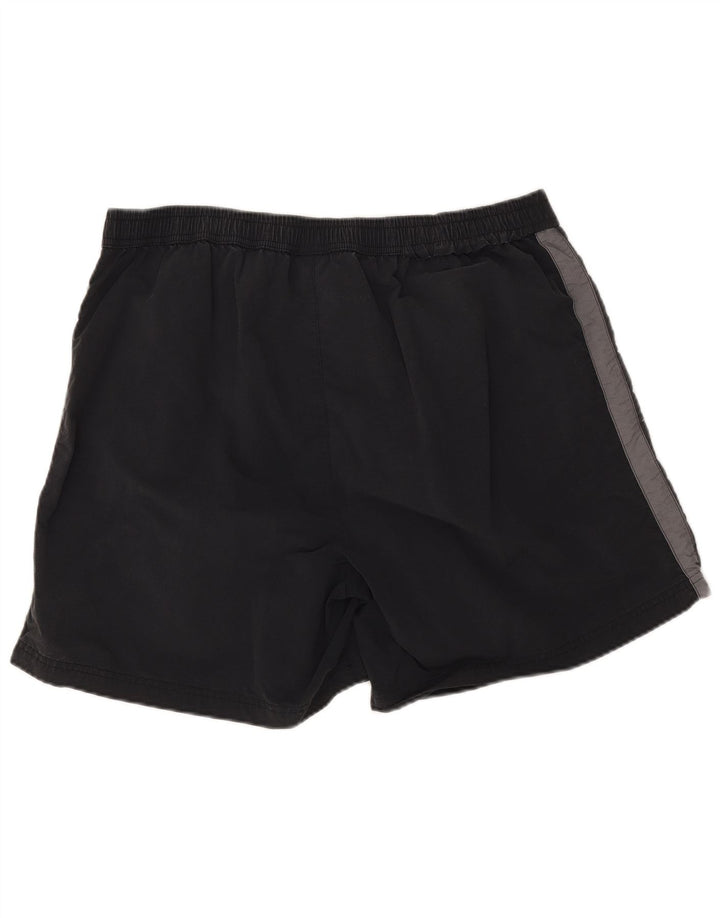 Champion Herre grafiske sportsshorts 2XL Sort Colourblock Polyamid