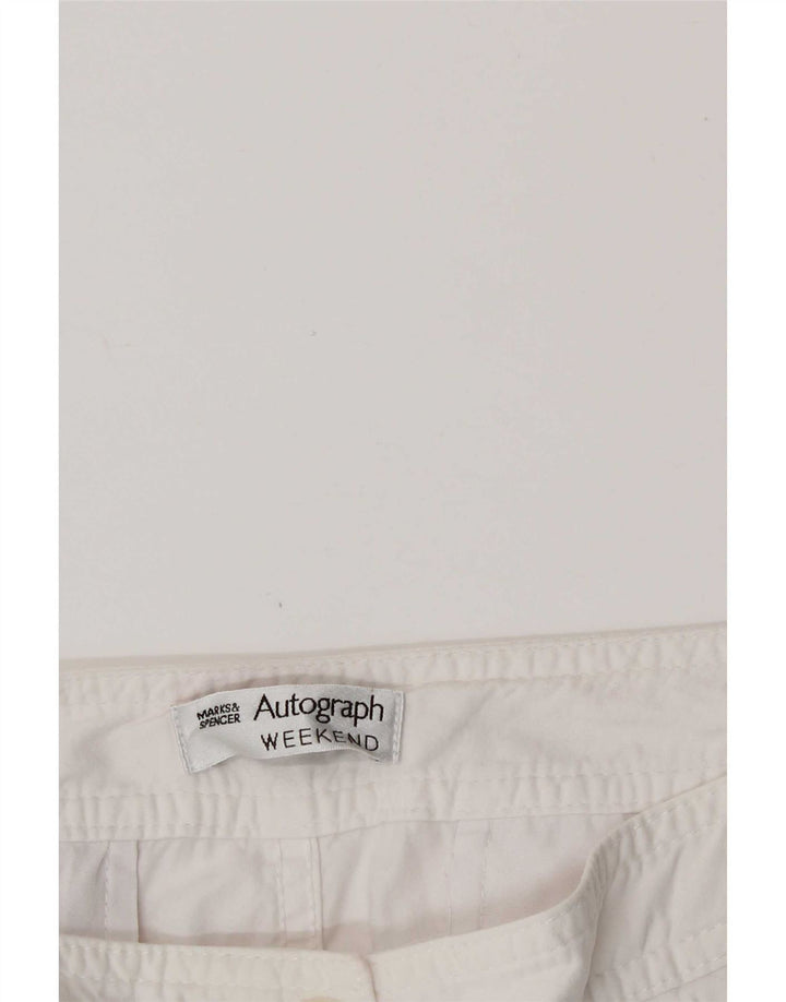 Marks & Spencer Dame Autograph Capri Bukser W30 L20 Hvid